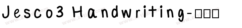 Jesco3 Handwriting字体转换